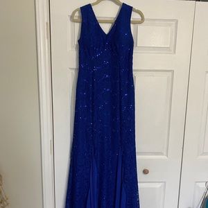 Beaded sequence cocktail dress/ evening gown